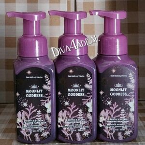 3X Bath & Body Works MOONLIT GODDESS Foam Hand Bundle